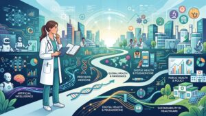 Современная иллюстрация на тему выбора темы дипломной работы для студентов медицинских вузов в 2026 году